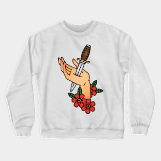 Dagger through the hand Crewneck Sweatshirt